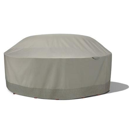 Classic Accessories Weekend 106 In Round Table&Chair CVR W/Duck Dome, Moon Rock WTR108108